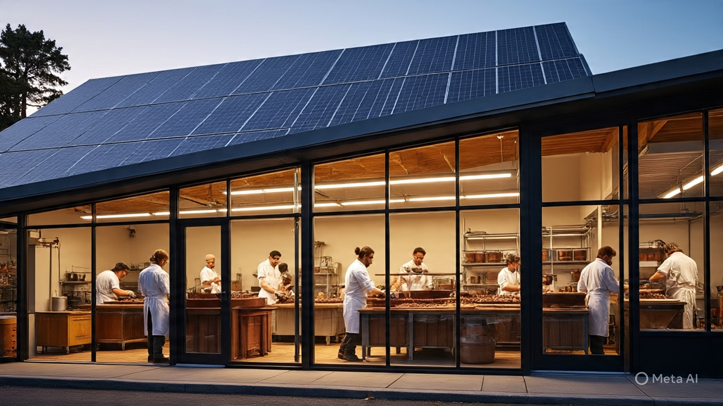 Solar-Powered Factory